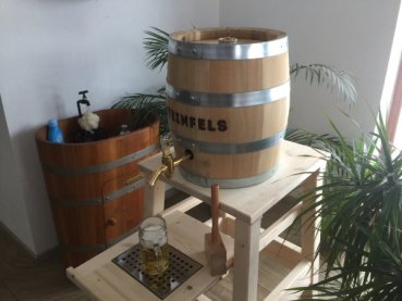 Preview: Bierfass Holzkeg 20 Liter mit VA Blase